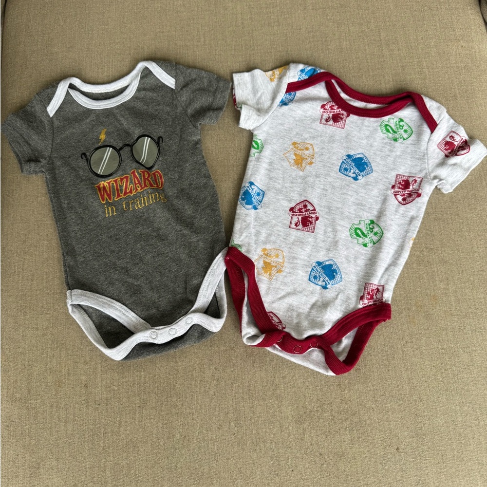 Wizarding World, Harry Potter, Onesie, Size 6-9 Months Bundle of 2